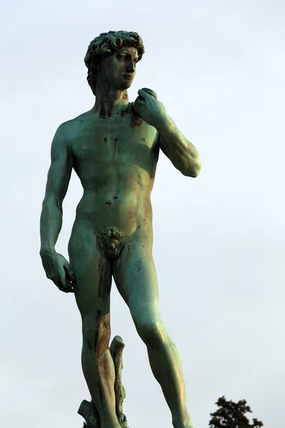 David przez michelangelo piazza michelangelo - Florencja- — Zdjęcie stockowe