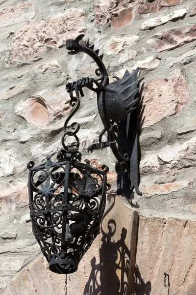 Assisi - old street lamp — Stock Photo, Image