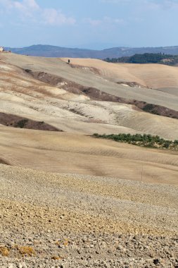 Girit senesialpineskiërs bergen op de achtergrond