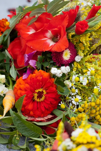 stock image Beautiful bouquets of flowers and herbs