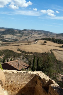 pienza ve monticchiello çevresindeki tepeler