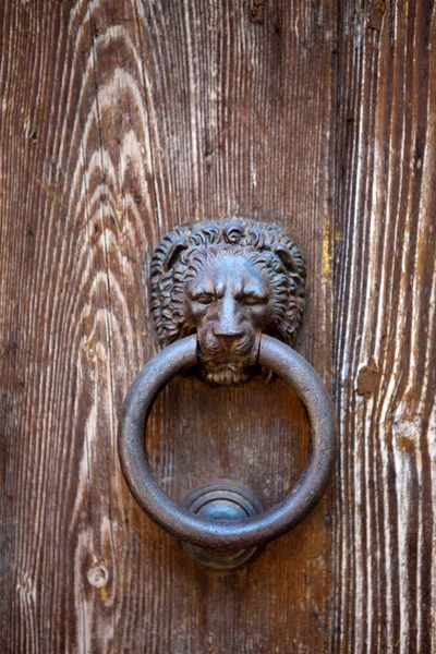 Zabytkowe drzwi Kołatka — Zdjęcie stockowe