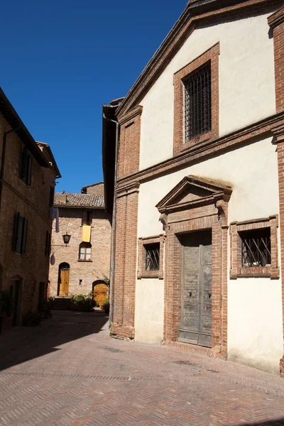 De stad Pienza is een kleine parel op het Toscaanse platteland — Stockfoto