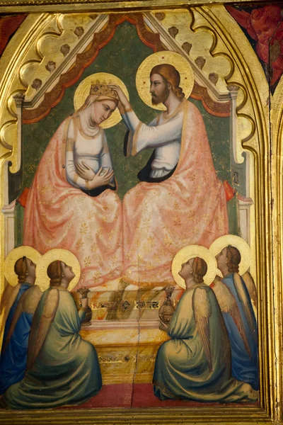 Florencja - Santa Croce: kaplicy Franciszka, Kościół — Zdjęcie stockowe