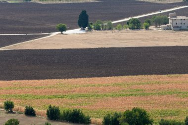 Toskana 'nın manzarası. İtalya