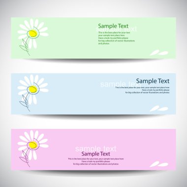 Set of banners Vector clipart