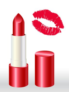 Red Lipstick Vector clipart