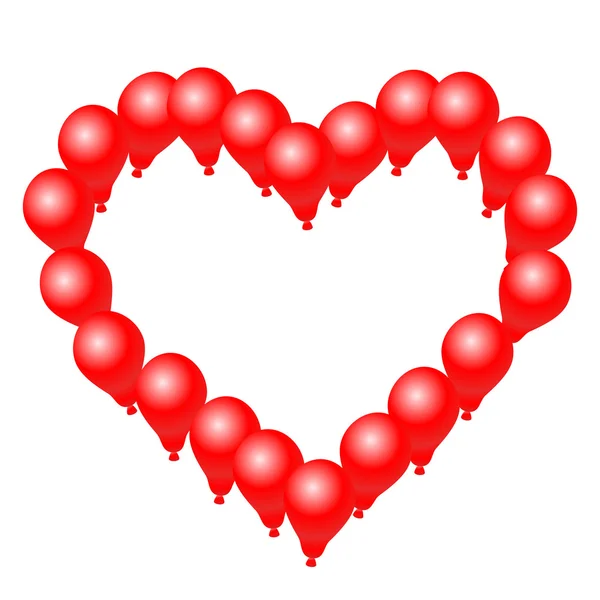 Ballon cardiaque — Image vectorielle