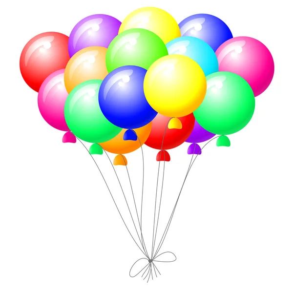 Globos de celebración — Vector de stock