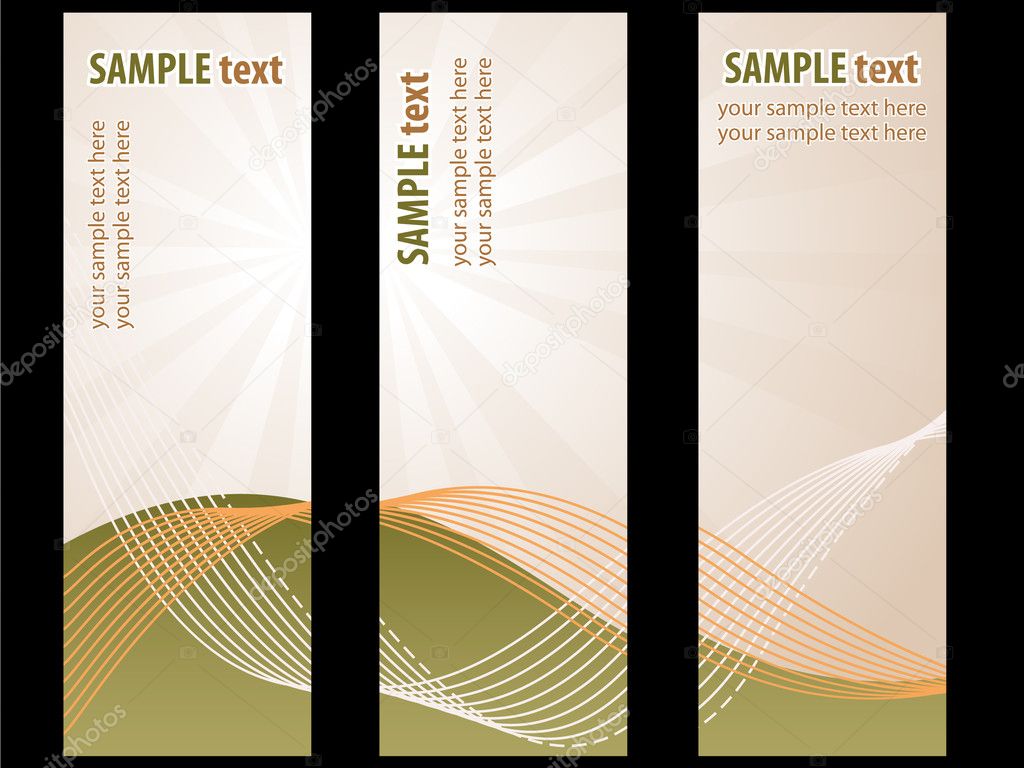 Set of banners Vector