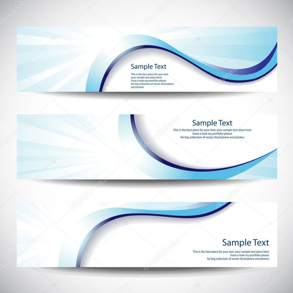 Set of banners Vector