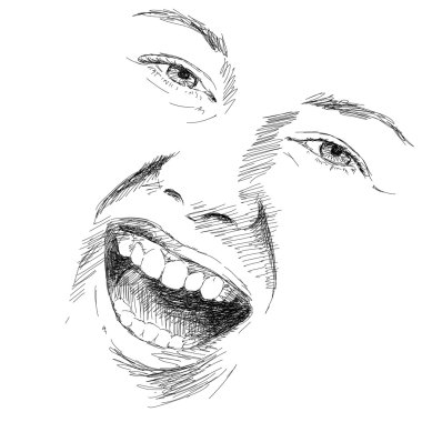 crazy smile clipart