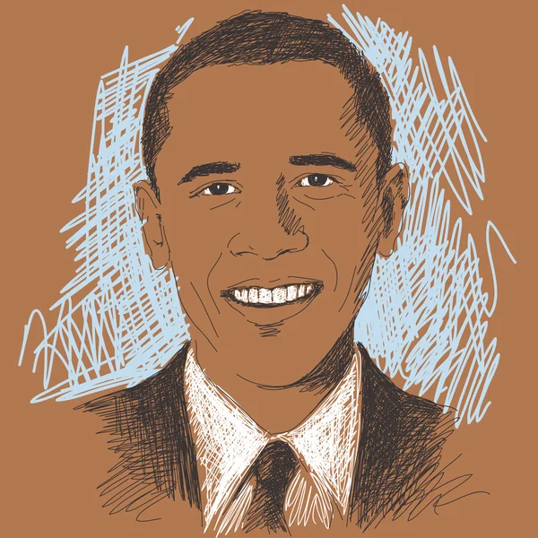 Барак Обама — стоковий вектор