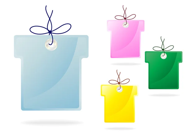 Tag gift box shape — Stock Vector