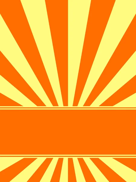 Sunburst Hintergrund mit Platz für Text — Stockvektor