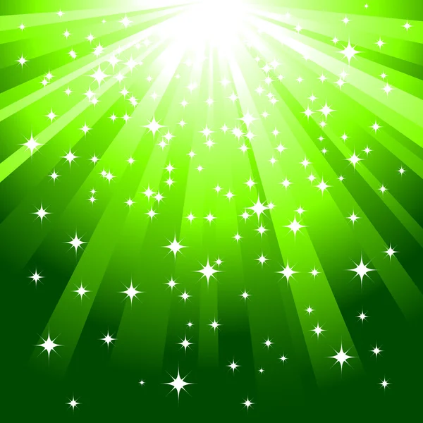 Magischer grüner Hintergrundvektor — Stockvektor
