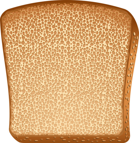 Toast over white