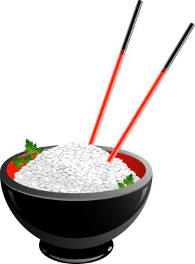 Rice bowl clipart