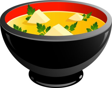 Bowl of soup clipart