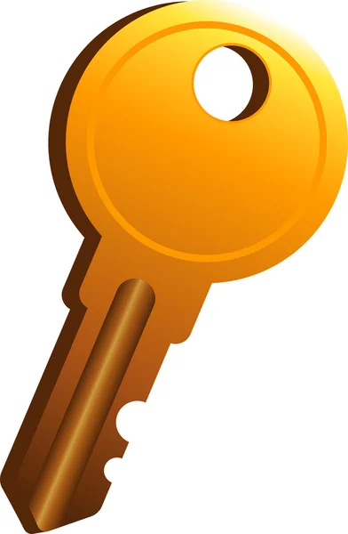กุญแจเหนือสีขาว — ภาพเวกเตอร์สต็อก