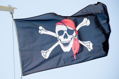 Pirate flag clipart