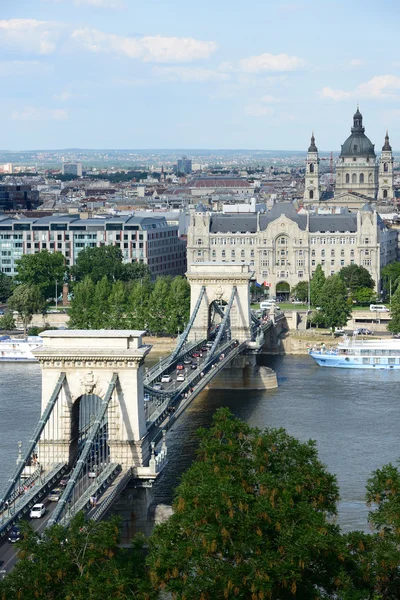Budapeşte - zincir köprü — Stok fotoğraf