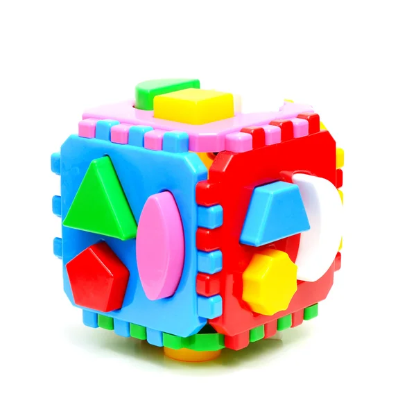 Zářivě barevné geometrické puzzle — Stock fotografie
