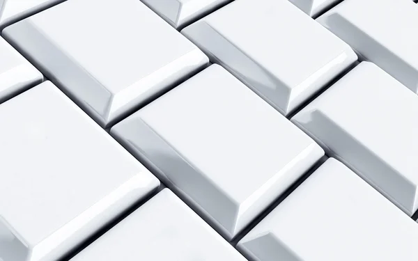 White computer keyboard as technological background