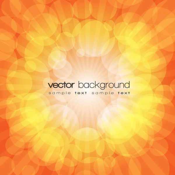 Vector naranja brillante explosión fondo — Vector de stock
