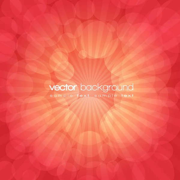 Vector red shiny explosion background — Stock Vector