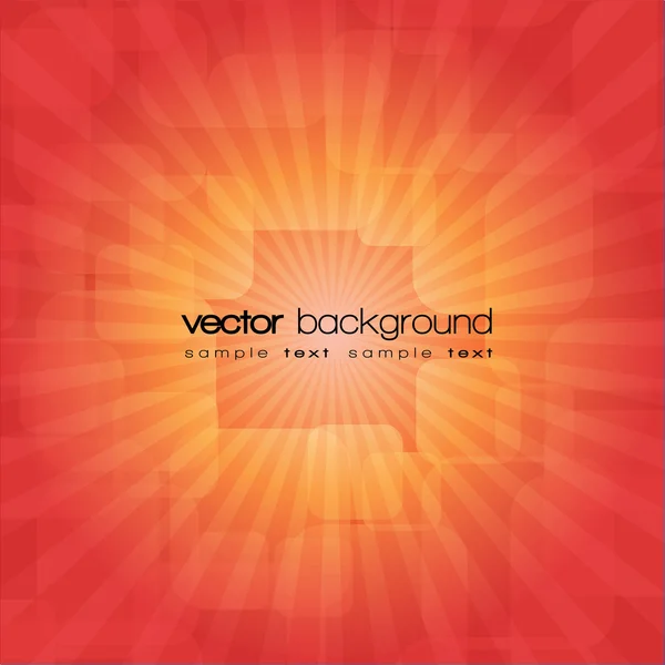 Vector rojo brillante explosión fondo — Vector de stock