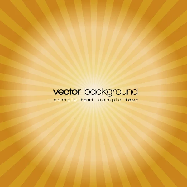 Arany naplemente vektor háttér, szöveg — Stock Vector