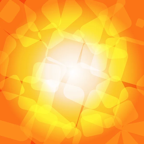 正方形オレンジ色のライトの背景 — ストックベクタ