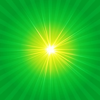 Abstract green motion shiny background - vector clipart