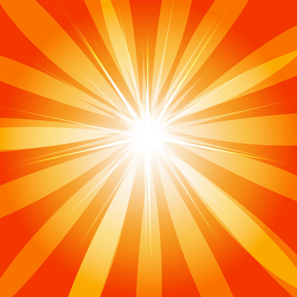 Abstract orange motion background - vector