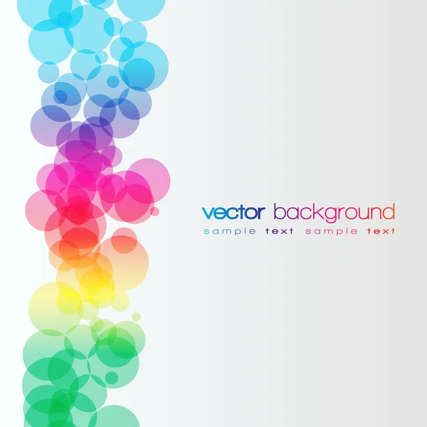 Colorful circles vector background — Stock Vector