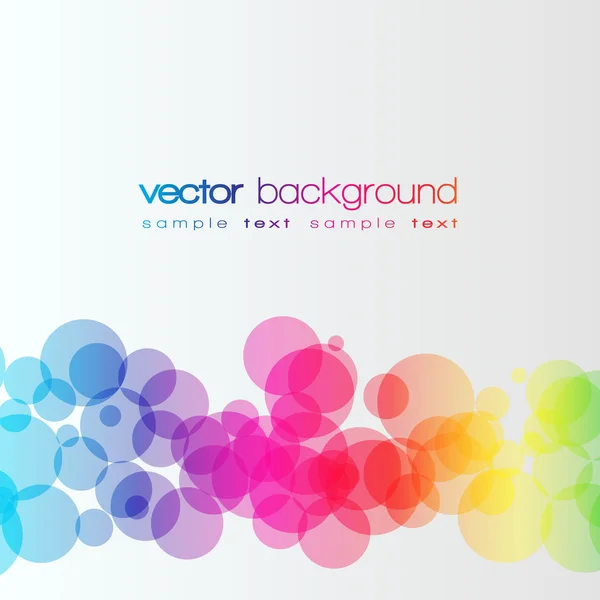 Círculos coloridos vector fondo — Vector de stock