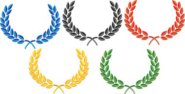 The laurel wreath vector clipart