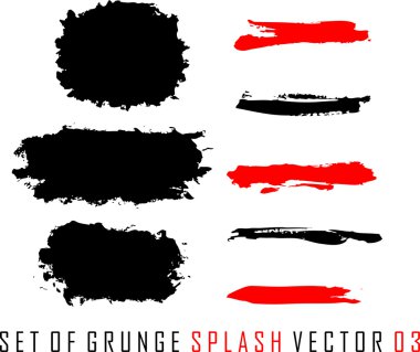 grunge splash kümesi