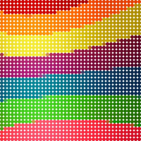 Abstrato redondo pixel pontos mosaico fundo — Vetor de Stock