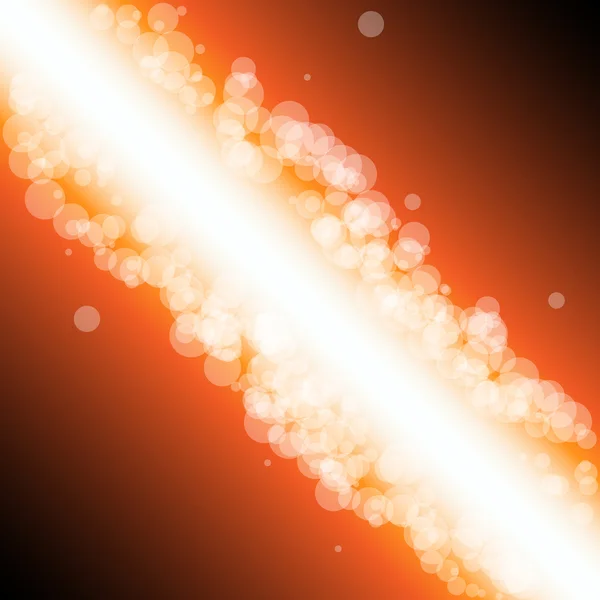幻想的な灯り - オレンジ色の抽象的なベクトルの背景デザイン — ストックベクタ