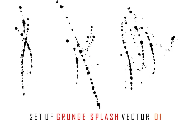 Conjunto de salpicaduras grunge — Vector de stock