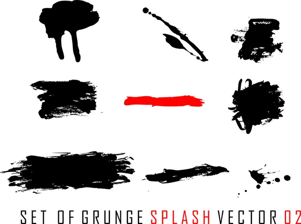 stock vector Set of grunge splash