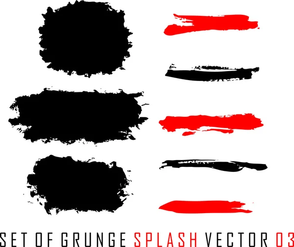 stock vector Set of grunge splash