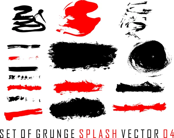 stock vector Set of grunge splash