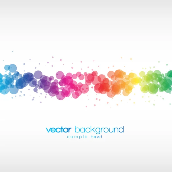 Colorful circles vector background — Stock Vector