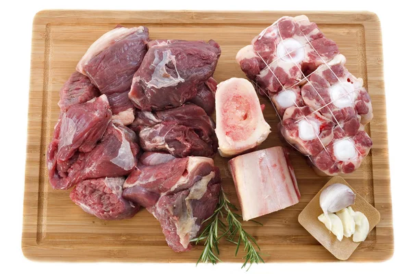 Різноманітність м'яса яловичини — стокове фото