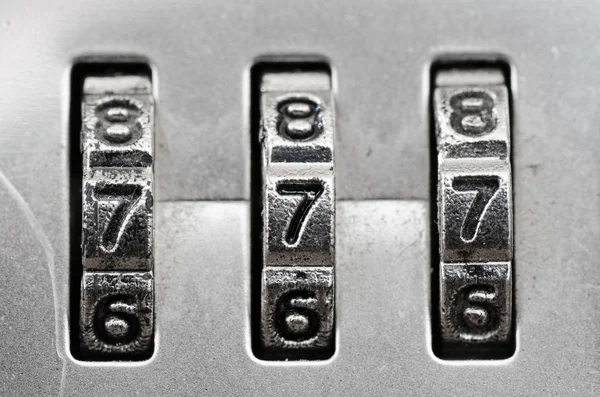 Combination Lock dials — Stock Photo, Image