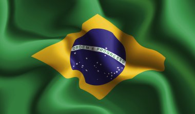 Brezilya dalgalanan bayrak