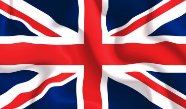 UK waving flag clipart